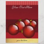 Red Ornaments Business Flyer