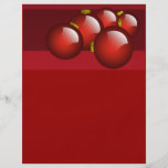 Red Ornaments Stationery Full Colour Flyer