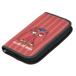 Red Owl Grad red stripes Folio Planner Organiser