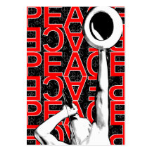 "Red Peace" Chubby Card Business Cards