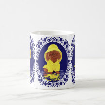 Red Persian Longhair Cat April Showers Mug
