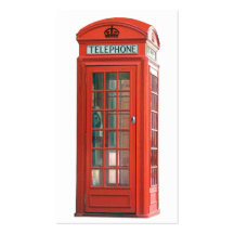 Red Phone Booth Business Cards
