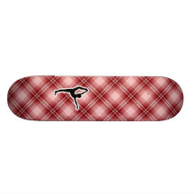 Red Plaid Ballet Custom Skate Board