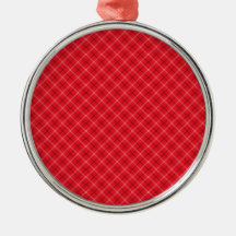 Red Plaid Ornaments