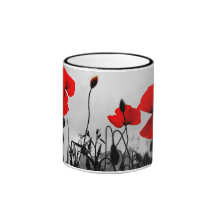 Red Poppies Coffee Mug