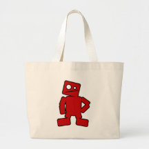 Red Robot Tote Bag
