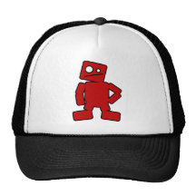 Red Robot Trucker Hat