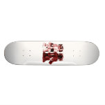 red robots skateboard