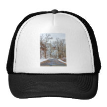 Red Rock Winter Road Portrait Hat