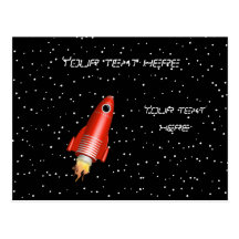 Red Rocket Post Cards