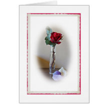 Red Rose Birthday Card