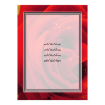 red rose flower announcement