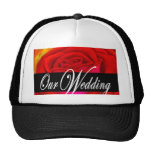 Red Rose Flower Painting Art - Multi Trucker Hats