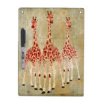 Red Rose Giraffes  Dry Erase Board