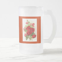 red rose mug