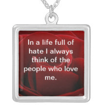 red-rose custom necklace