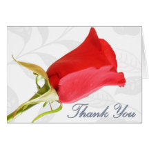 Red Rose Note Card