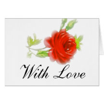 Red Rose Note Cards