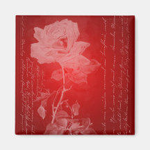 Red Rose Valentine Magnet