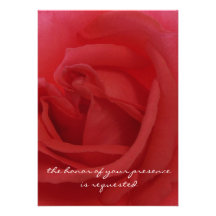 Red Rose Wedding Invitation