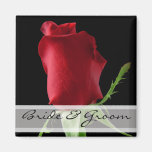 Red Rose Wedding Stickers Customise for Any Event- Fridge Magnets