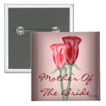 Red Roses Pinback Button