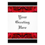 Red roses template - customisable personalised announcements