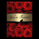 Red Roses Wedding invitations