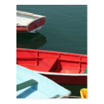 Red row boat postcards