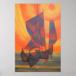 Red Sails in the Sunset Print