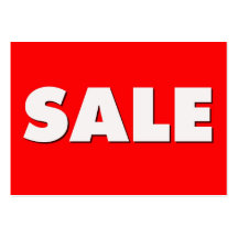 Red Sale Retail Cards Business Card