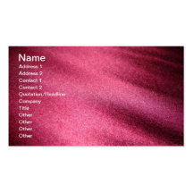 Red Satin Silk Business Card