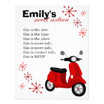 Red Scooter Custom Announcement
