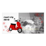 Red Scooter Photo Card Template