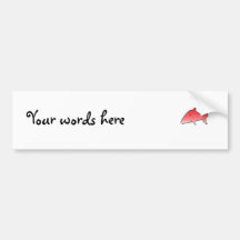Red shark bumper stickers