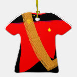 Red Shirt Gold Shirt with Sash - Ornament