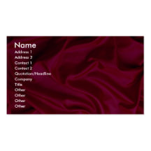 Red silk business card