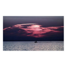 Red Sky at Night Business Card Template