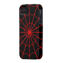Red Spiders' Web iPhone 4 Case-Mate Tough
