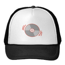 Red Spinning CD Mesh Hats