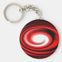 Red Spiral Keychain