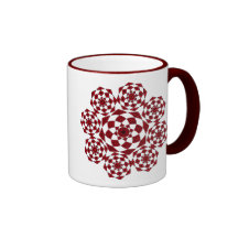 Red Spirals Coffee Mug
