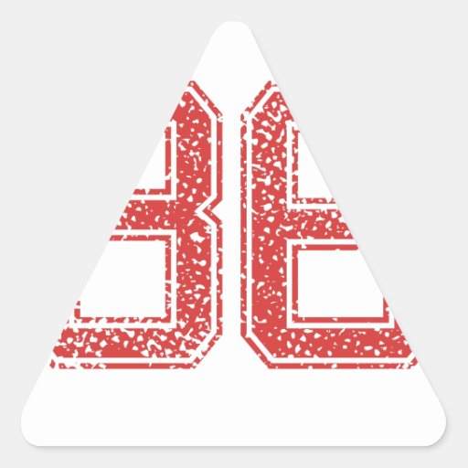 red-sports-jerzee-number-36-triangle-sticker-zazzle