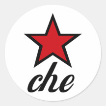 Red Star Che Guevara! Round Sticker