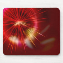 Red star light mouse pad