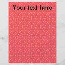 Red star pattern full color flyer