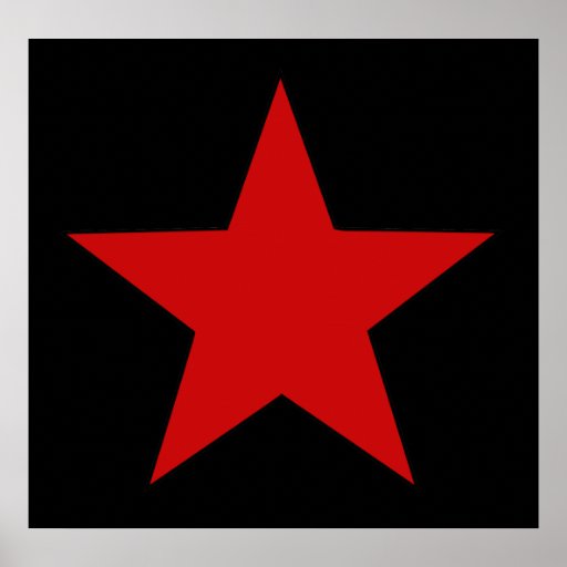 Red Star Print