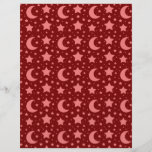 red stars and moon patterns full colour flyer