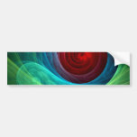 Red Storm Abstract Art Bumper Sticker