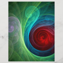 Red Storm Abstract Art Flyer